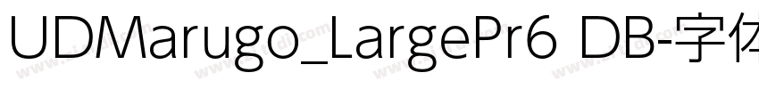 UDMarugo_LargePr6 DB字体转换